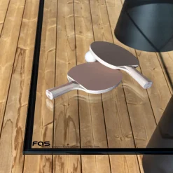 Dada Glass Black Ping Pong Table