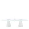 Dada Glass White Ping Pong Table