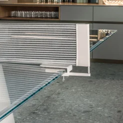 Dada Glass White Ping Pong Table