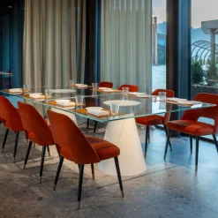 Dada Glass White Ping Pong Table