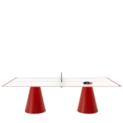 Dada Outdoor Red Ping Pong Table by Basaglia + Rota Nodari