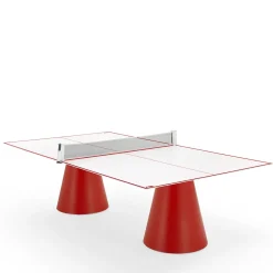 Dada Outdoor Red Ping Pong Table by Basaglia + Rota Nodari
