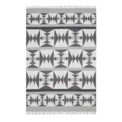 Dakota Patterned Gray Small Blanket