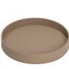 Dama Small Brown Leather Tray