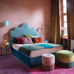 Damasco Blooming Blue & Green Bed Runner