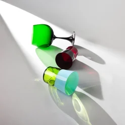 Dandy Light-Blue & Lime-Green Glass by Stefano Marcato