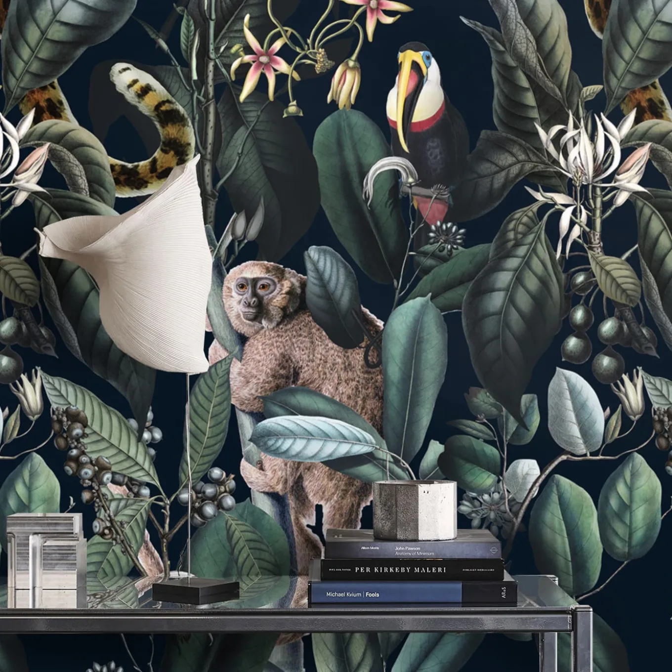 Dark Tropical Wild Jungle Wallpaper