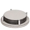 DAVID COASTERS HOLDER ROUND WITH 6 TAO COASTERS