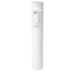 David's Nose White Vase