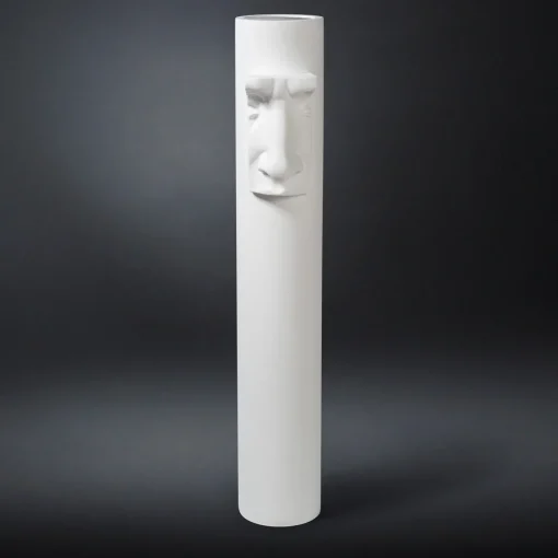 David's Nose White Vase