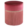 Decò Couture Geometric Pink Ottoman