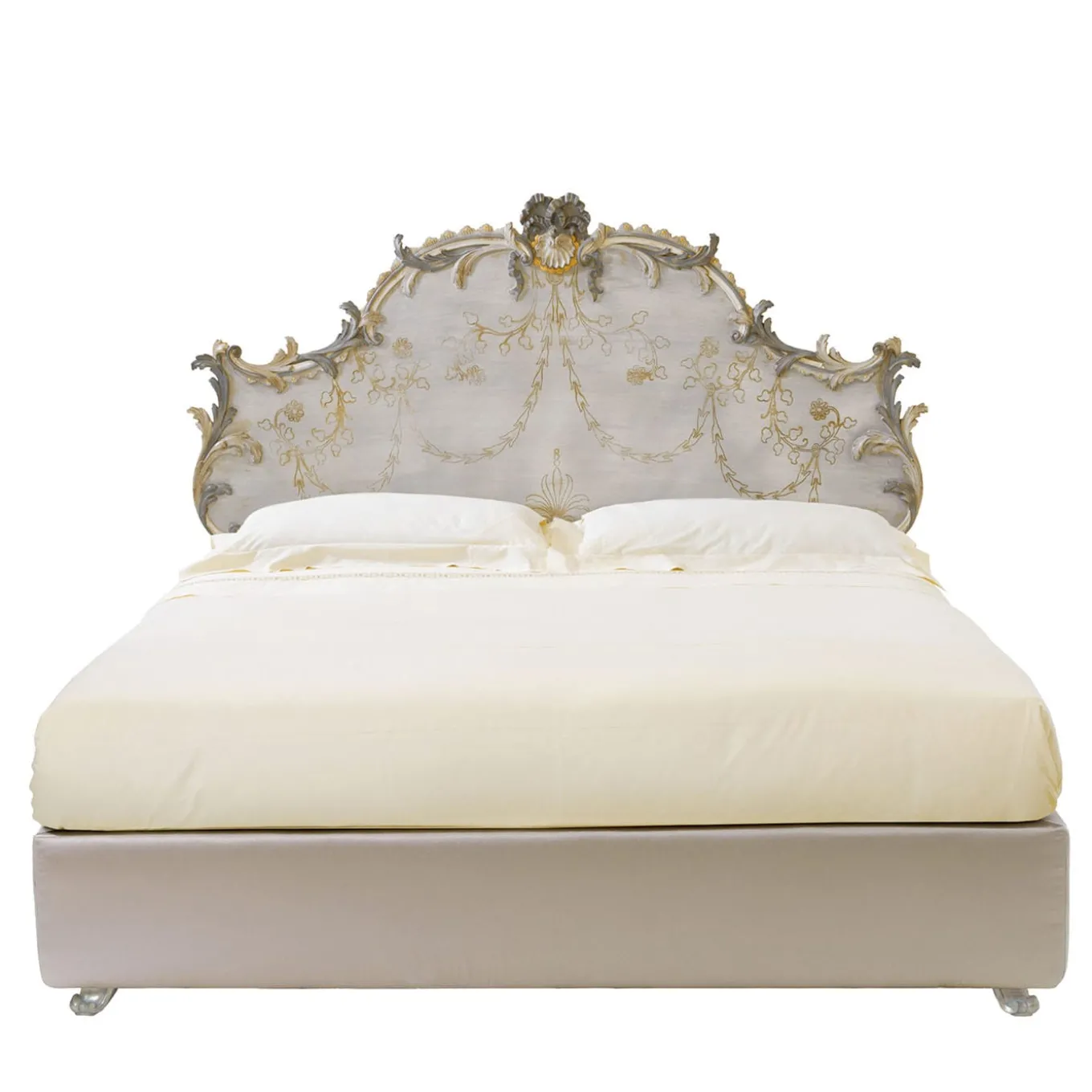 Decoro Pearl Grey & Gold Bed