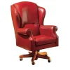 Deep Red Leather Armchair