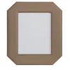 Del Monte 26 Octagonal Tamarone Beige Leather Frame
