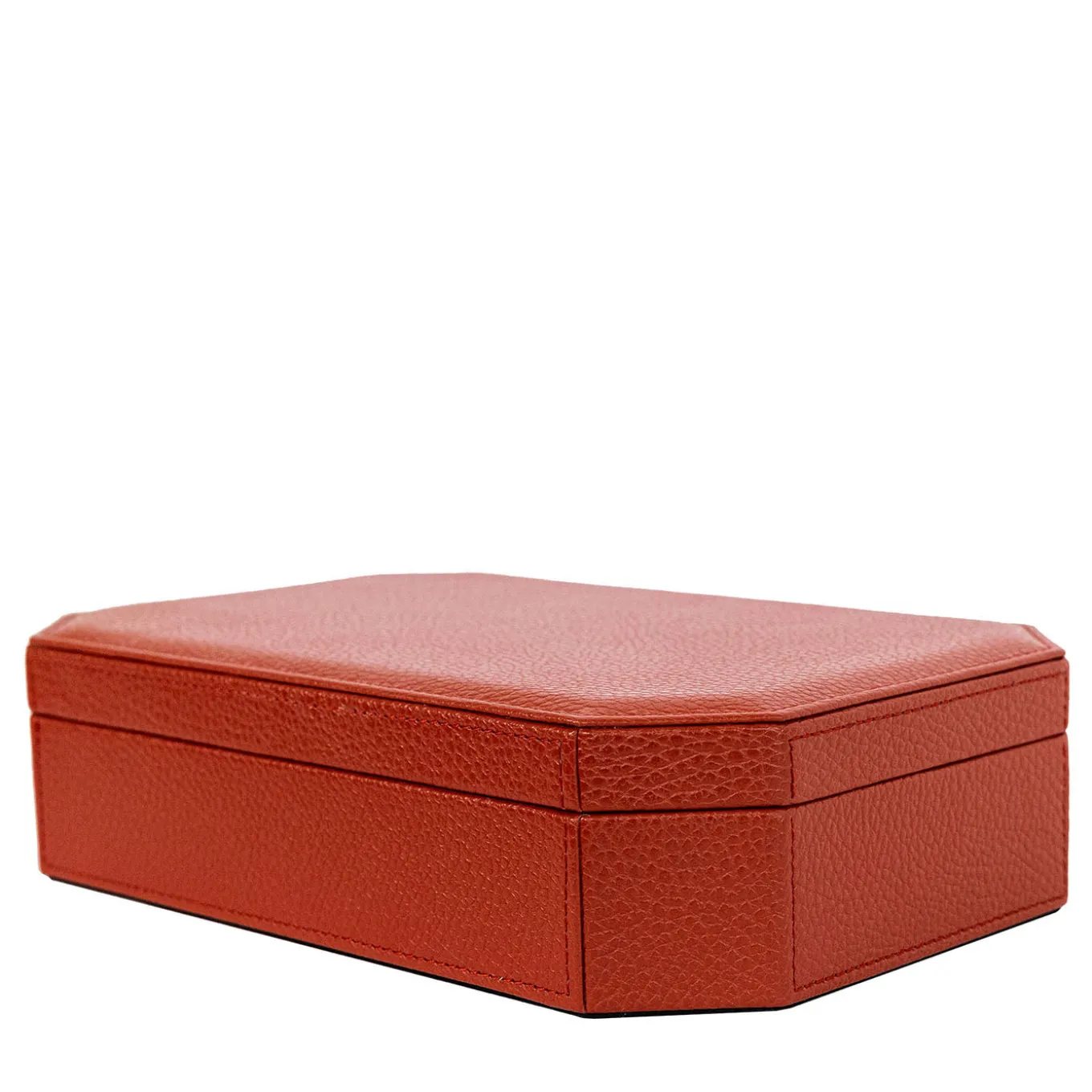 Del Monte 25 Persian Red Wood & Leather Box