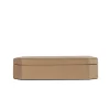 Del Monte 25 Tamarone Beige Wood & Leather Box