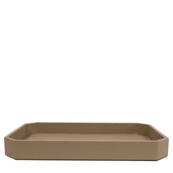 Del Monte Big Tamarone Beige Leather Vide-Poche