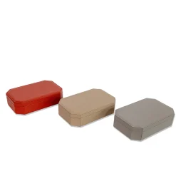 Del Monte Luna Gray Wood & Leather Box