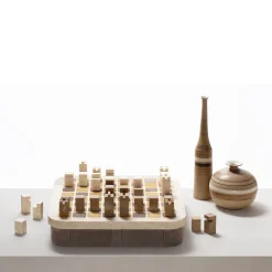Delos Marble Chess Set - Travertino