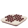 Delos Square Marble Solitaire Set