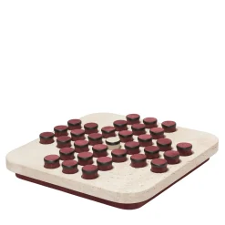 Delos Square Marble Solitaire Set
