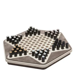 Delos Travertino Marble Chinese Checkers
