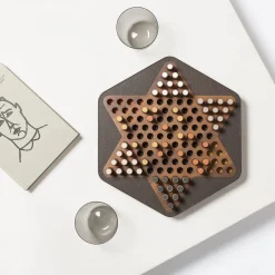 Delos Walnut Chinese Checkers