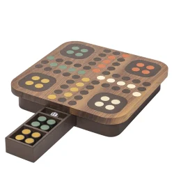 Delos Wood Ludo Game Set