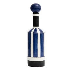 Demetra Decorative Blue Bottle with Lid