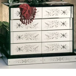 Demetra Silver Floral Design Dresser