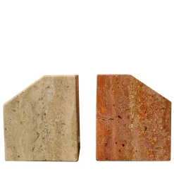 D-ENDS Set of 2 Bookends in Roman and Persian Travertine