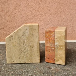 D-ENDS Set of 2 Bookends in Roman and Persian Travertine