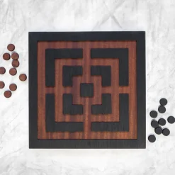 Deodara Nine Men's Morris Board Game