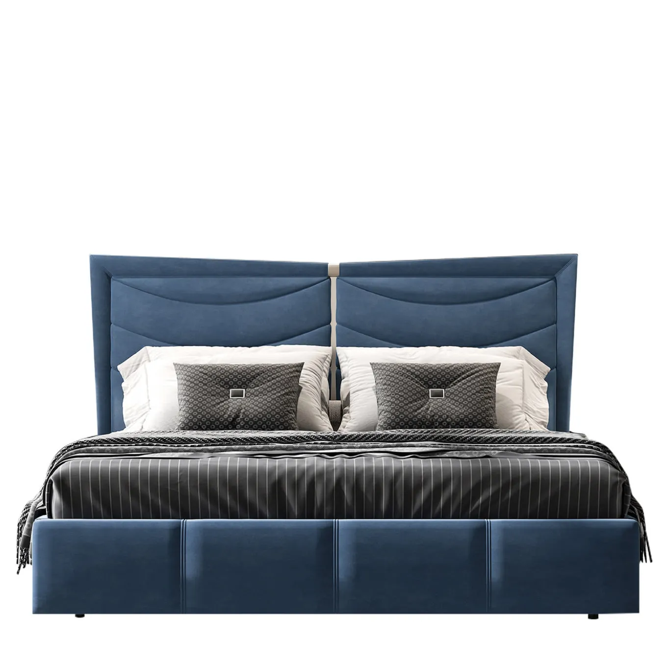 Deseo Blue Double Bed