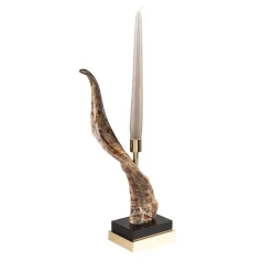 Desert Goat Horn Candle Holder