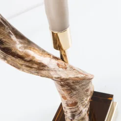 Desert Goat Horn Candle Holder