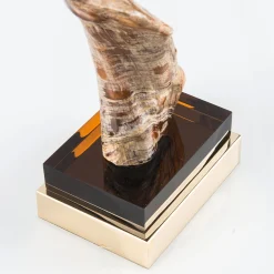 Desert Goat Horn Candle Holder