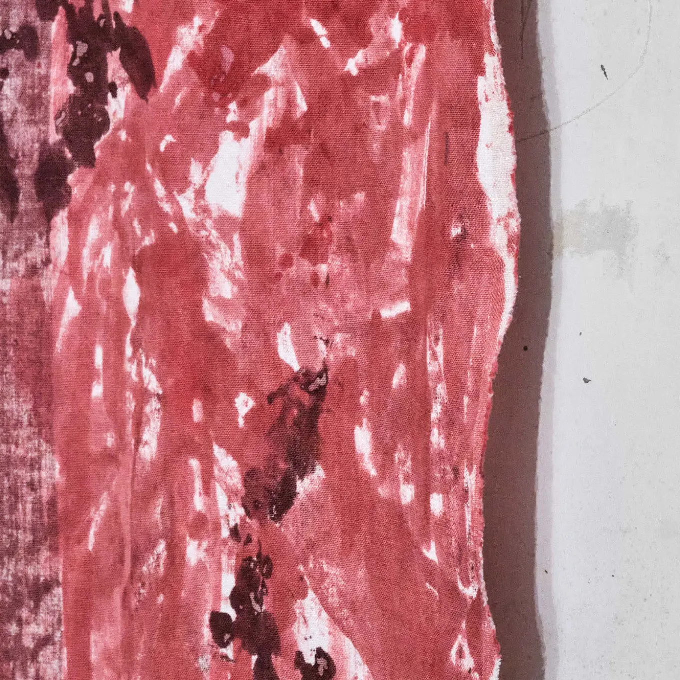 Deserto Rosso Hand Painted Linen