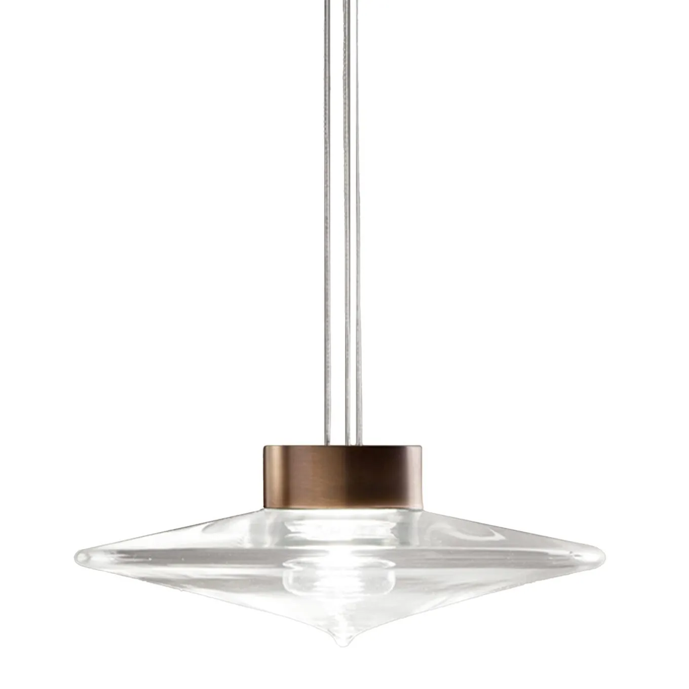 Desideria Burnished and Transparent Pendant Lamp