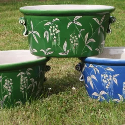 Devonshire Oval Blue Cachepot