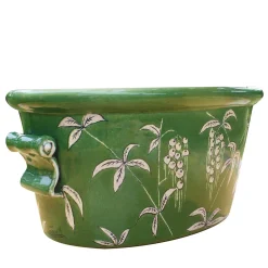 Devonshire Oval Green Cachepot