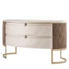 Diamond Dresser in Sicomoro Frisè with Quilted Microfiber