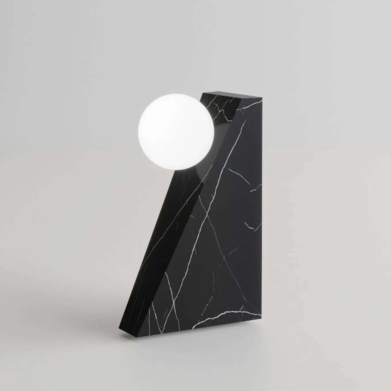 Dieus S Wireless Black Marquina Table Lamp