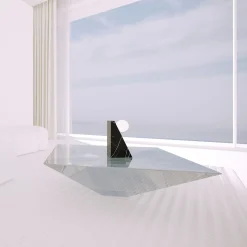 Dieus S Wireless Black Marquina Table Lamp