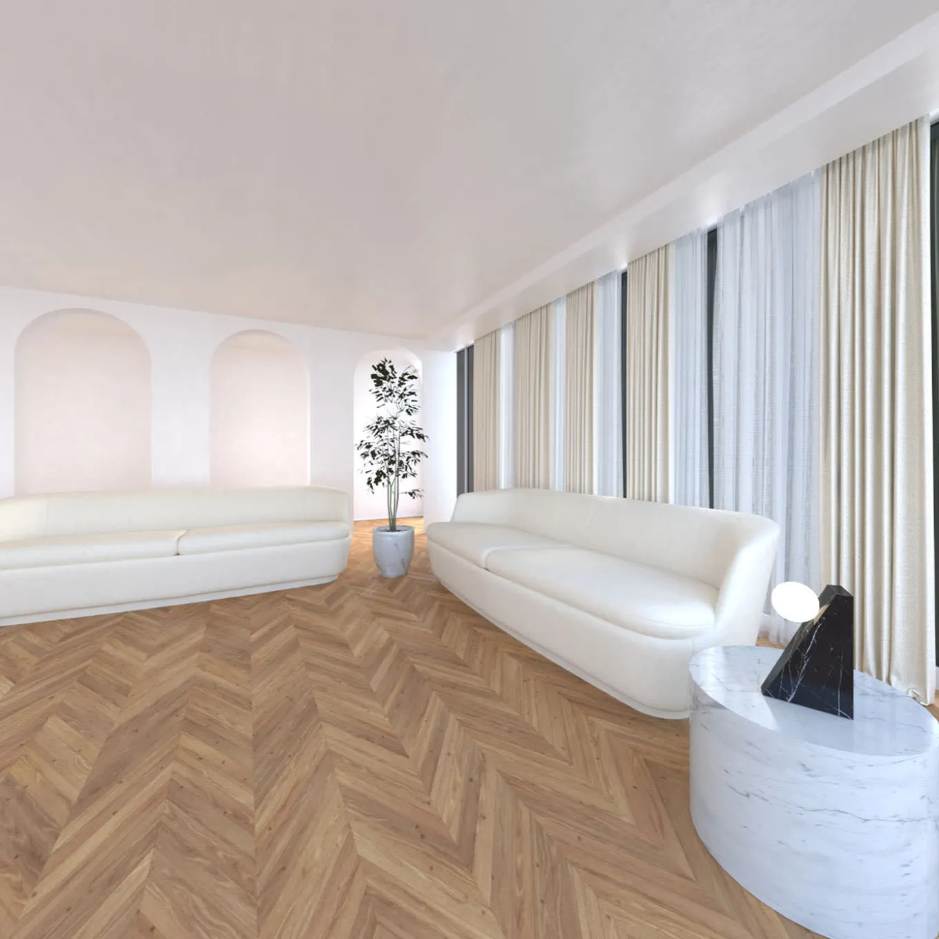 Dieus S Wireless Black Marquina Table Lamp