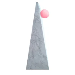 Dieus White Extra Large Floor Lamp by Sissy Daniele