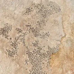 Dike Beige Textured Resin Painting