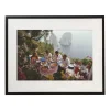 Dining Al Fresco On Capri Framed Print by Slim Aarons