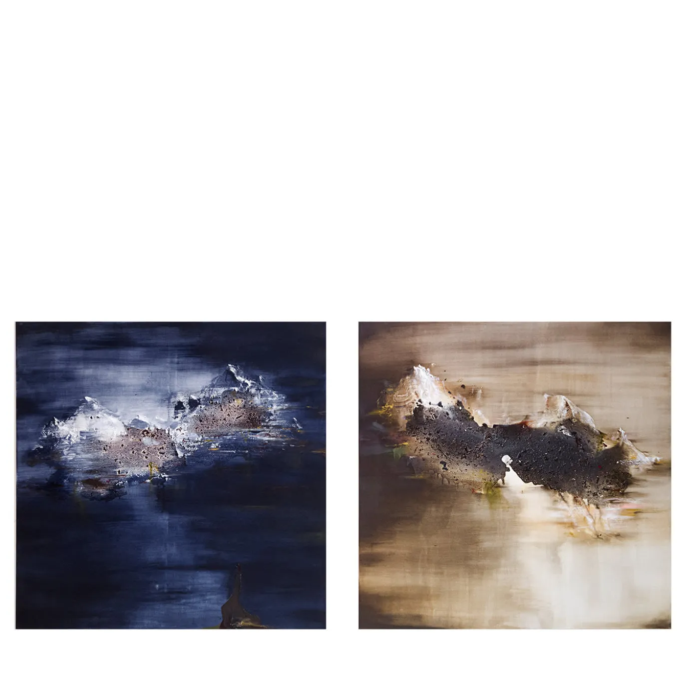 Diptych Before Me And After My Time Paintings