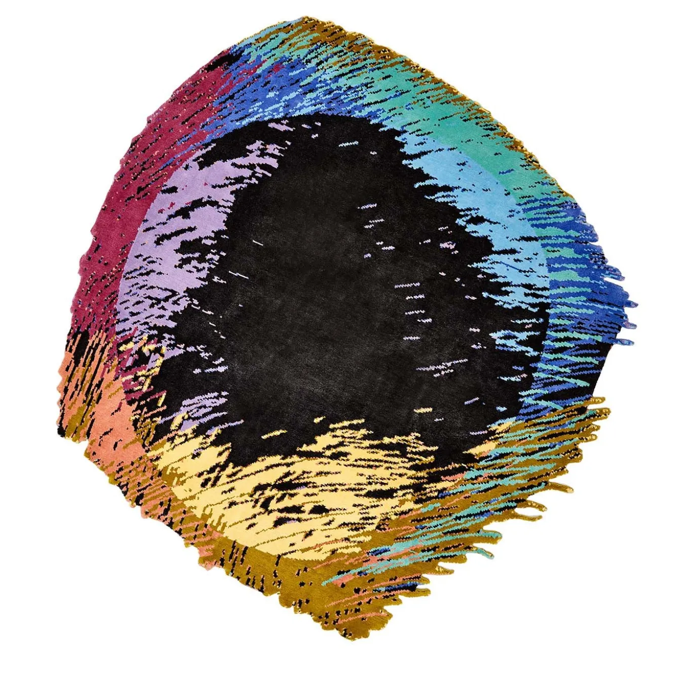 Disappearing Spectrum Wool Rug by Clémentine Chambon - Limited Edition